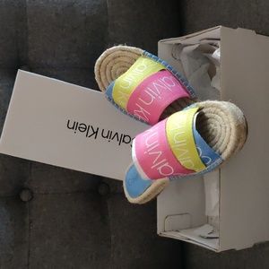 Women's Summer Sandals, Calvin Klein, Sz 6